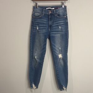 Celebrity Pink Distressed Jeans Blue Size 27 Casual Everyday